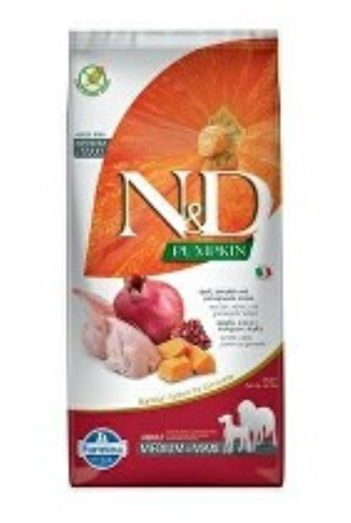 N&D Pumpkin DOG Adult M/L Prepelica a granátové jablko 12kg