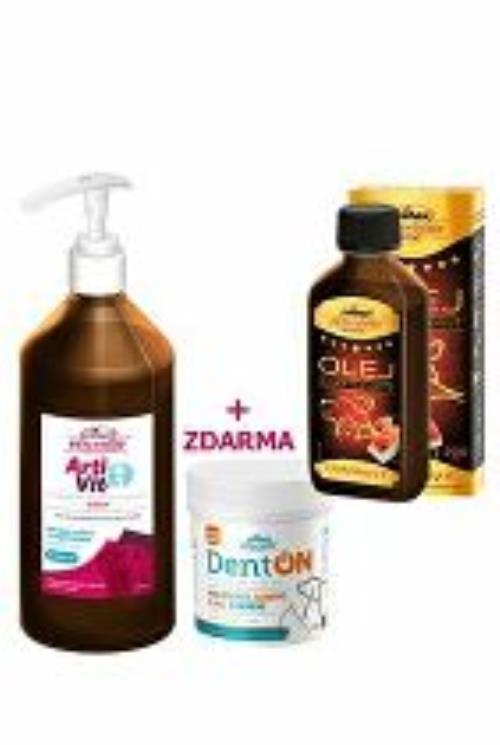 VITAR ArtiVit sirup 1000ml+DentON100+Lososový olej 200ml