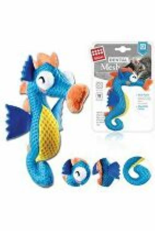 Hračka pre mačky GiGwi Dental Mesh Seahorse+catnip