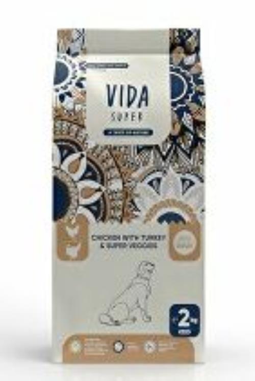 Kraftia VIDA SUPER DOG Adult M/L Kuracie a morčacie mäso 2kg