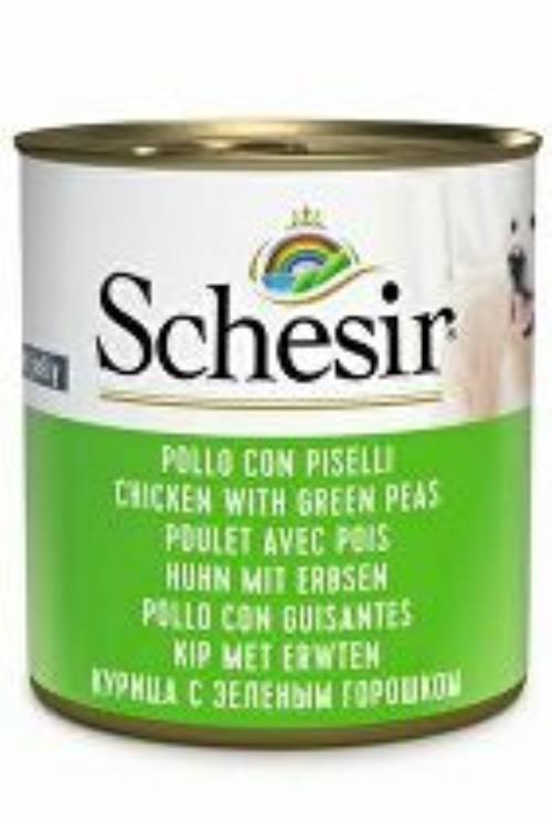 Schesir Dog Cons. Kuracie mäso/hrášok pre dospelých 285g + Množstevná zľava