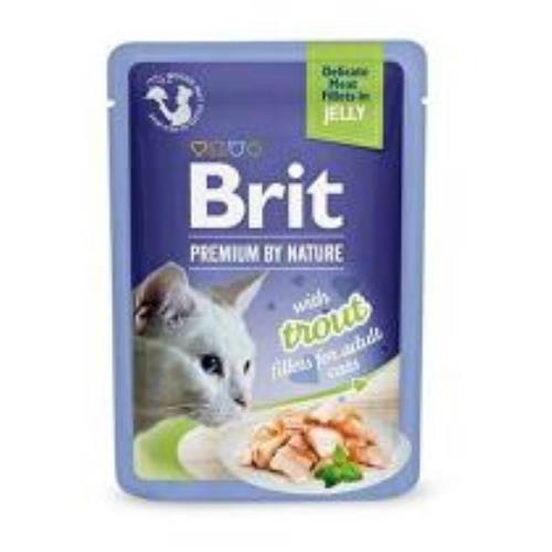 Brit Premium Cat D filé v želé so pstruhom 85g