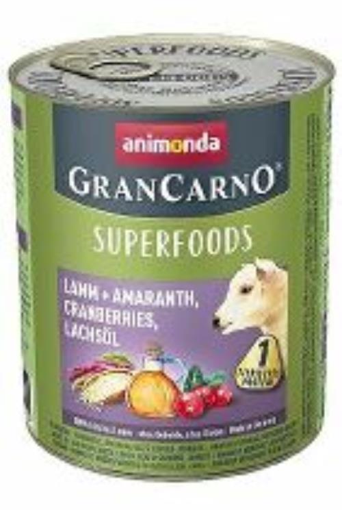 Animonda dog GRANCARNO cons. Superfoods jahňacie 800g