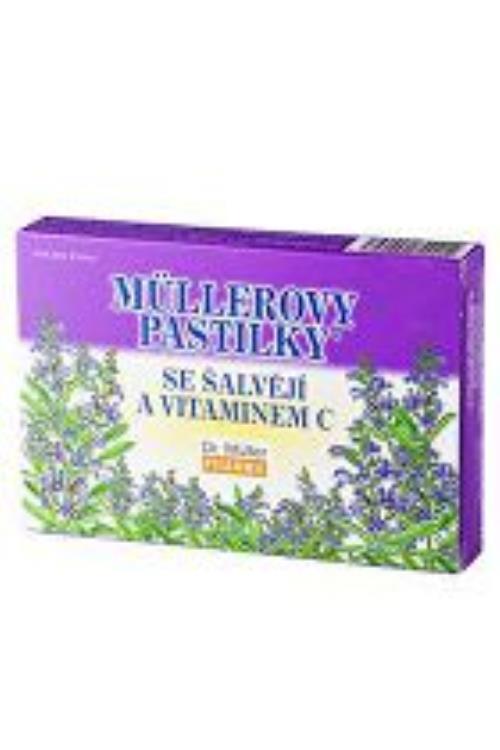 Dr.Muller Pharma Pastilky so šalviou a vit.C 24ks