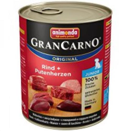 Animonda GRANCARNO cons. JUNIOR hovädzie/prsné srdce 800g + Množstevná zľava