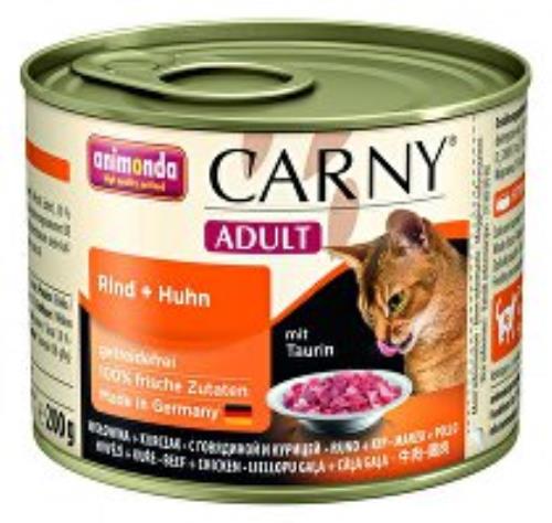 Animonda cons. cat Adult hovädzie/kuracie 200g + Množstevná zľava