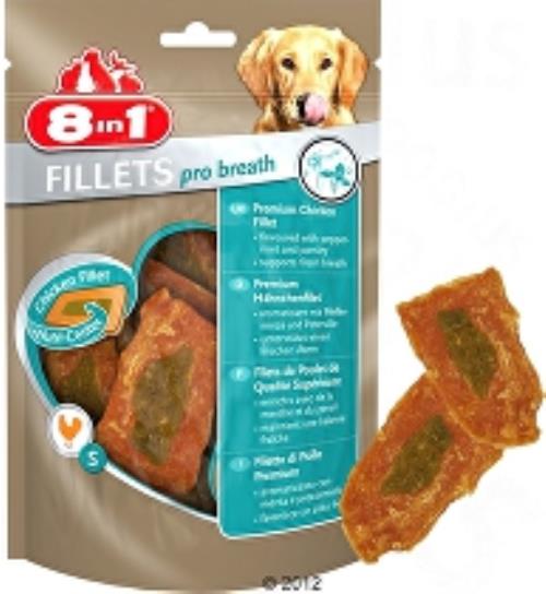 Treats 8in1 Fillets pro breath S 80g + Množstevná zľava