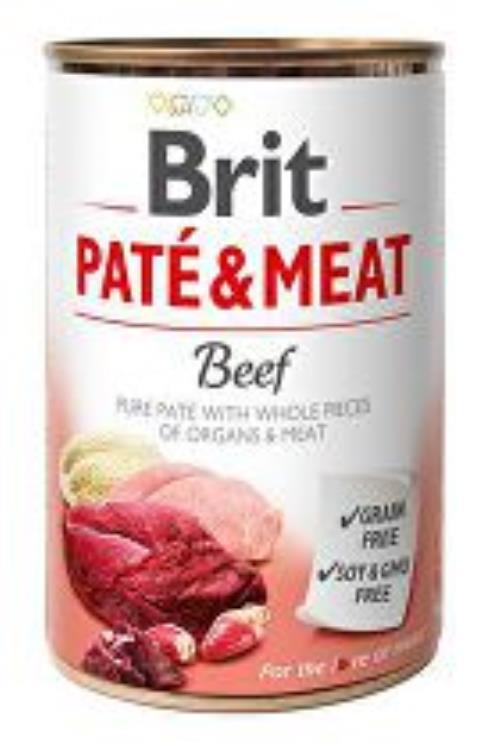 Brit Dog Cons Paté & Meat Beef 400g + Množstevná zľava