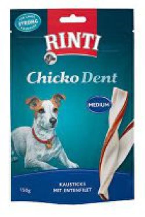 Rinti Pochúťka pre psov Extra Chicko Dent kačica M (150g) + Množstevná zľava