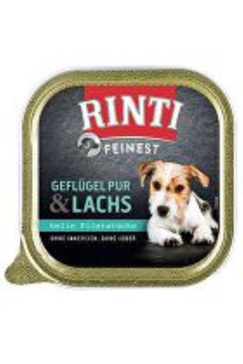 Rinti Dog vanička Feinest hydina + losos 150g + Množstevná zľava