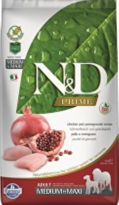 N&D PRIME DOG Adult M/L Chicken & Pomegranate 12kg
