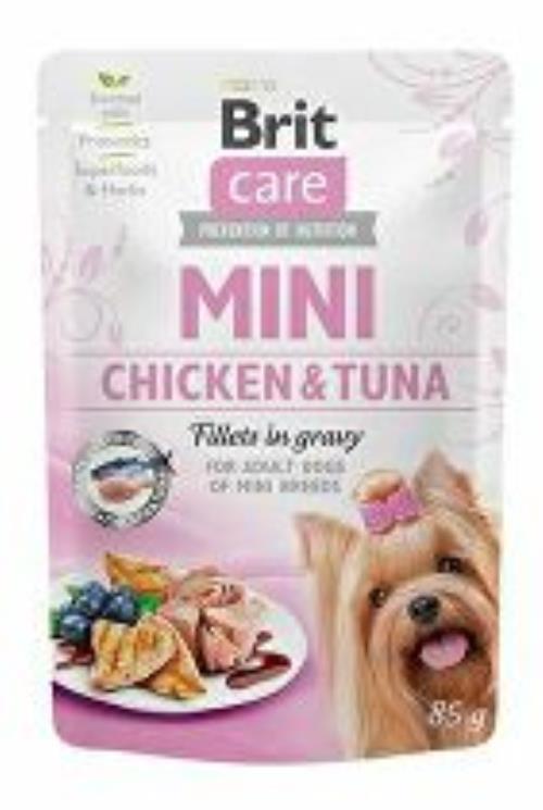 Brit Care Dog Mini Chicken&Tuna fillets in gravy 85g + Množstevná zľava