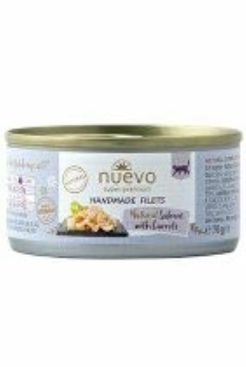 Nuevo mačka Handmade losos s mrkvou konz. 70g + Množstevná zľava