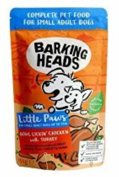 BARKING HEADS Litt.Paws Lickin' Chick+Tur kapsička150g + Množstevná zľava