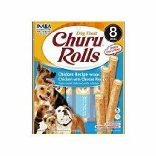 Churu Dog Rolls Kuracie mäso so syrom 8x12g