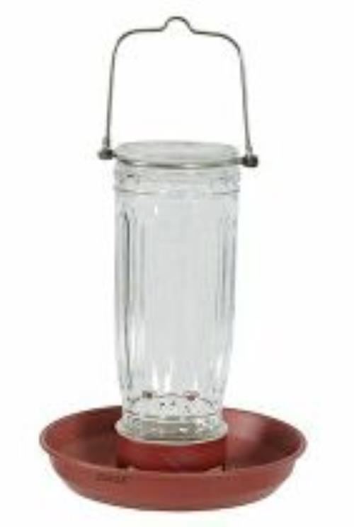 Vonkajší podávač GLASS sklo červené Zolux