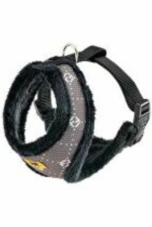 Postroj NIKITA Fur L grey FP 1ks