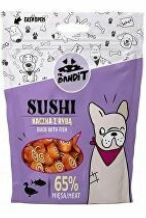 VetExpert Pán Bandita pochúťka SUSHI kačica a ryba 80g + Množstevná zľava