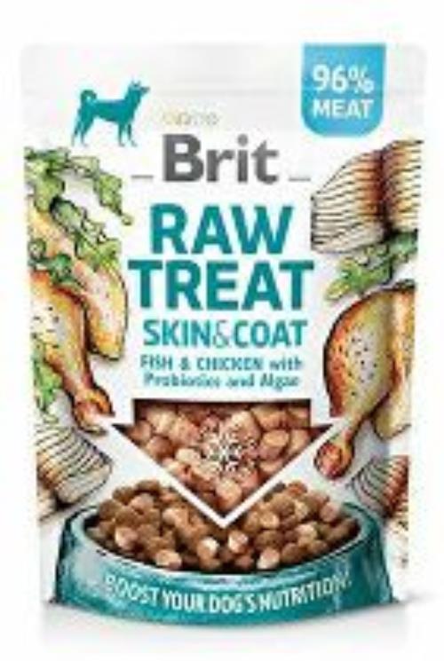Brit Raw Treat Skin&Coat, Fish&Chicken 40g + Množstevná zľava