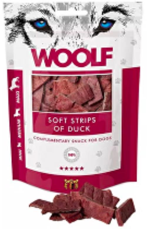 WOOLF pochoutka soft strips of duck 100g + Množstevná zľava