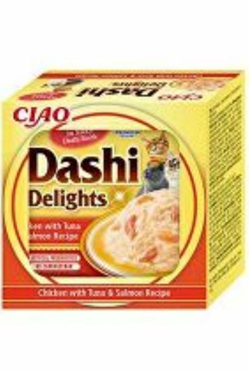 Churu Cat CIAO Dashi kuracie mäso s tuniakom a lososom 70g