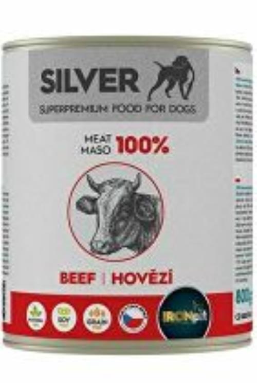 IRONpet Silver Dog Hovädzie mäso v konzerve 800g + Množstevná zľava