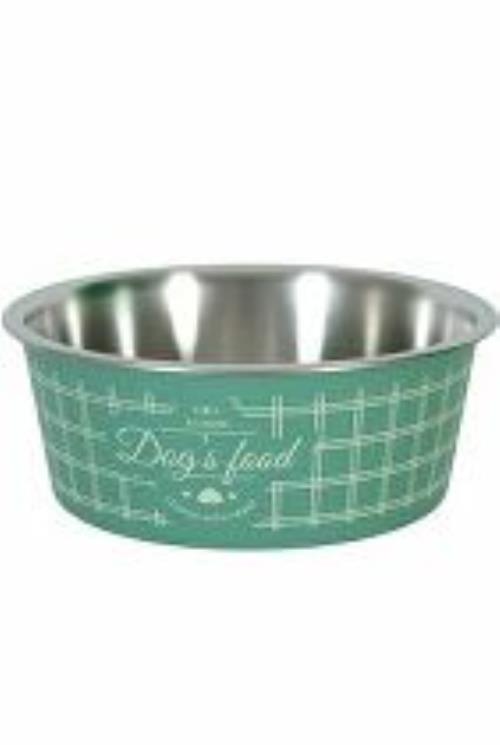 Nerezová miska pre psov FOOD DOG 750ml zelená Zolux