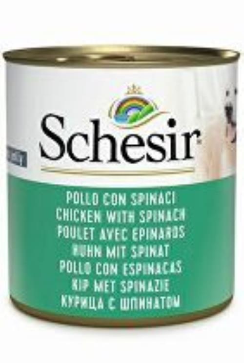 Schesir Dog Cons. Kuracie mäso/špenát pre dospelých 285g + Množstevná zľava