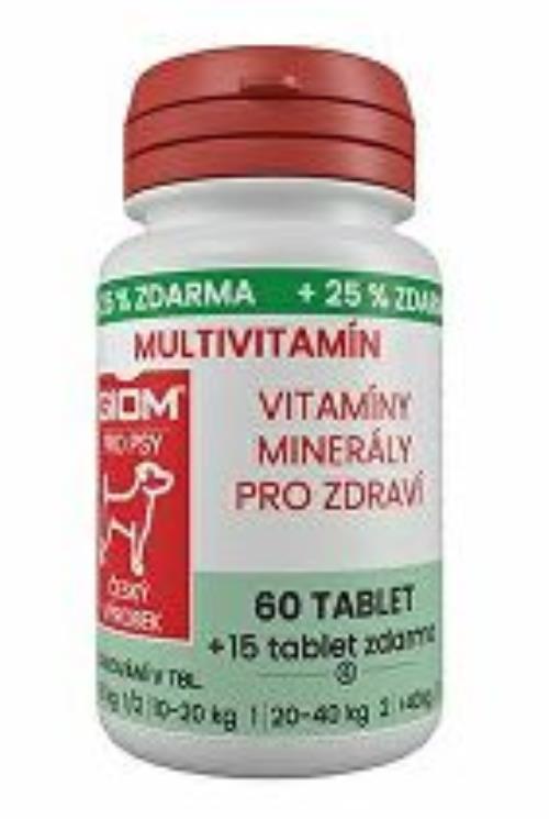 Giom S dog Multivitamín 60 tbl+25% zdarma