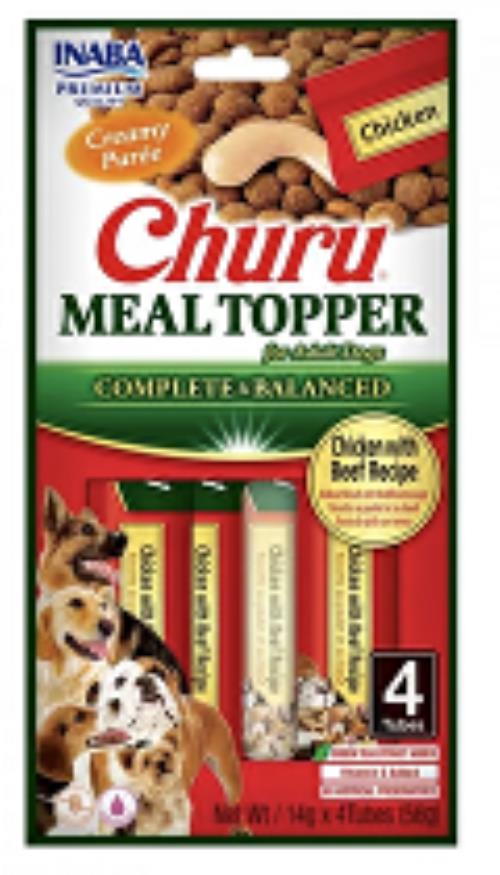 Churu Dog Meal Topper Chicken with Beef Recipe 4x14g