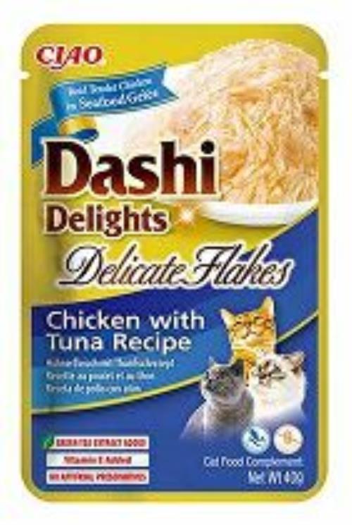 Churu Cat Dashi Delights Deli Flakes Chick & Tuna 40g