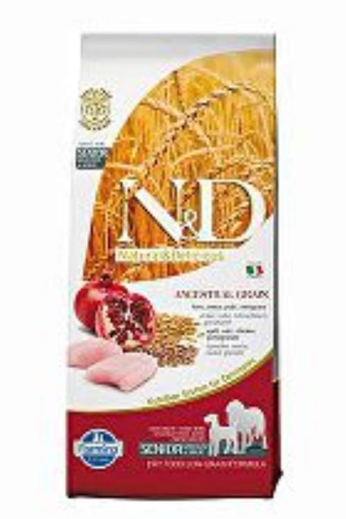 N&D LG DOG Senior M/L Chicken&Pomegr 12kg