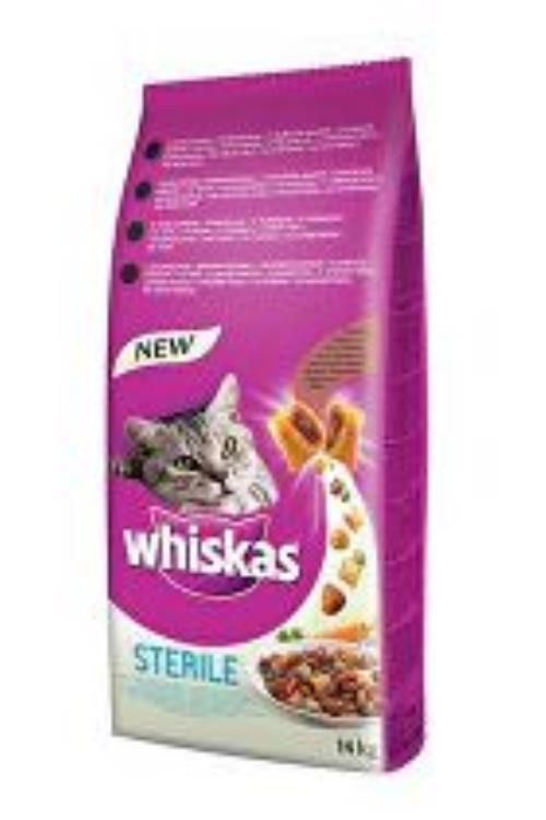 Whiskas Dry s kuracím mäsom - STERILNÝ 14kg