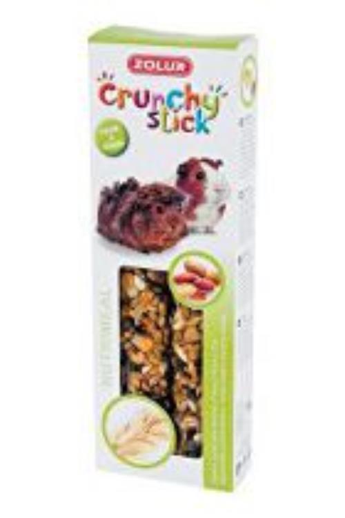 Pamlsky CRUNCHY STICK arašidy/oves pre morčatá Zolux