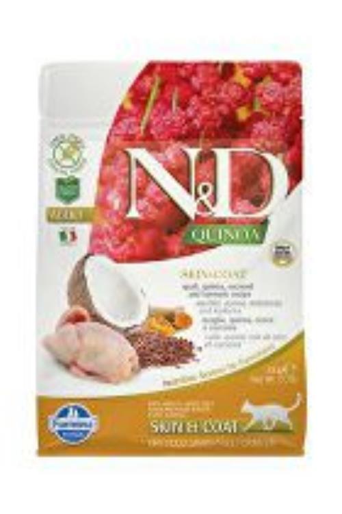 N&D Quinoa CAT Skin & Coat Quail & Coconut 300g