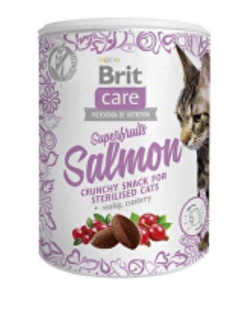 Brit Care Cat Snack Superfruits Salmon 100g + Množstevná zľava