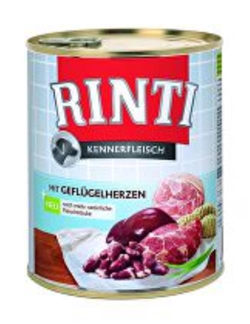 Rinti Dog hydinové srdiečka v konzerve 800g + Množstevná zľava
