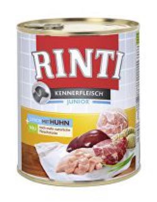 Rinti Dog Junior kuracia konzerva 800g + Množstevná zľava