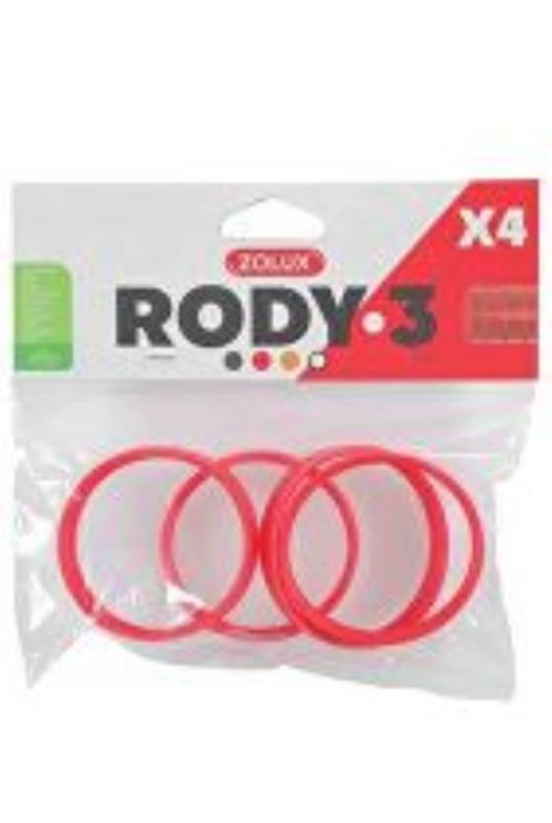 Komponenty Rody 3-spojovací krúžok červený 4ks Zolux