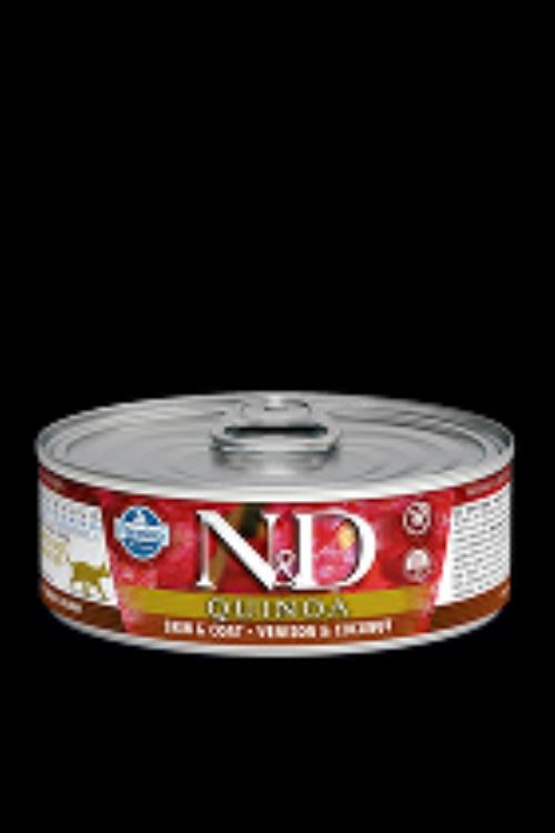 N&D CAT QUINOA Adult Venison & Coconut 80g + Množstevná zľava