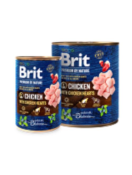 Brit Premium Dog by Nature konz Chicken & Hearts 400g + Množstevná zľava