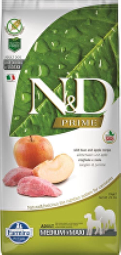 N&D PRIME DOG Adult M/L Boar & Apple 12kg