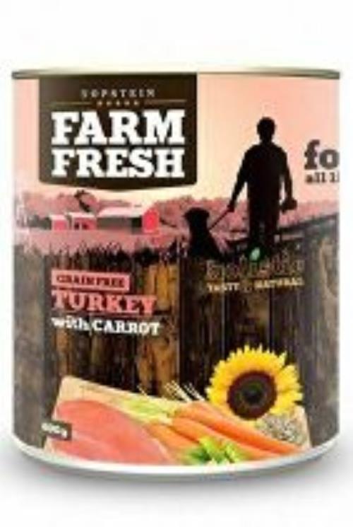 Farm Fresh Dog morčacie mäso s mrkvou v konzerve 800g + Množstevná zľava