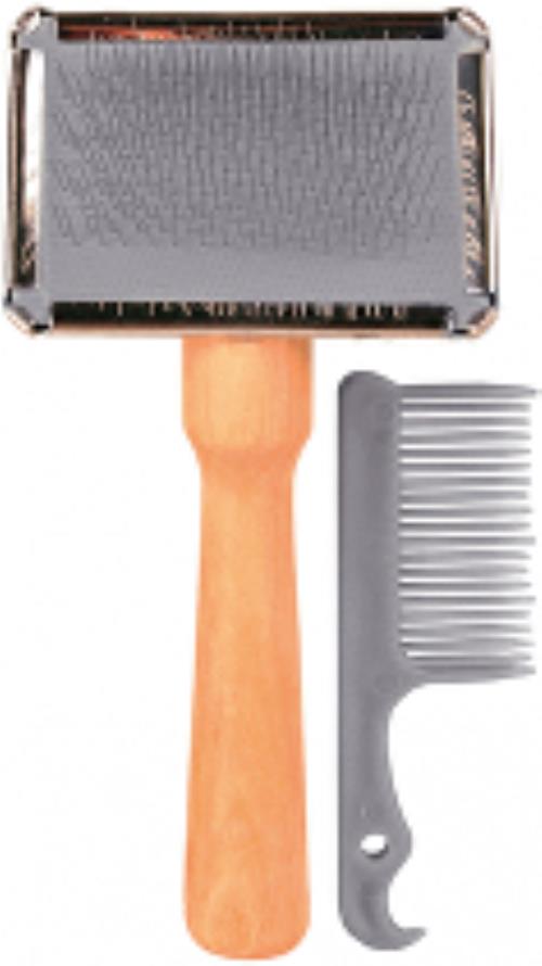 Drevená kefa s drôtmi finišer mačka 13/6cm TR