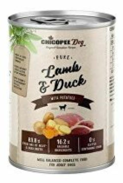 Chicopee Dog konz. Pure Lamb&Duck 400g + Množstevná zľava