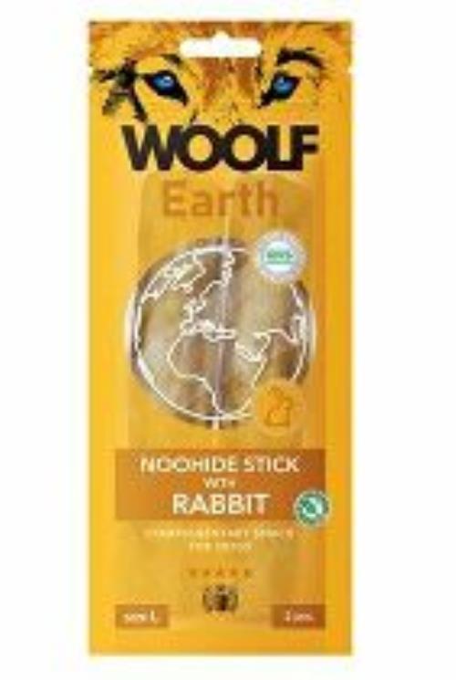 Woolf pochúťka Earth NOOHIDE L Sticks with Rabbit 85g + Množstevná zľava
