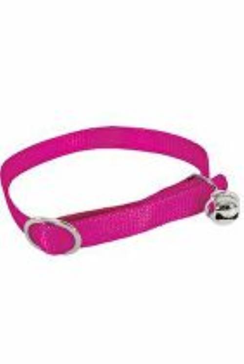Obojok pre mačky nylonový 10mm/30cm ružový Zolux