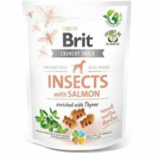 Brit Care Dog Crunchy Crack. Insec. Salmon Thyme 200g + Množstevná zľava
