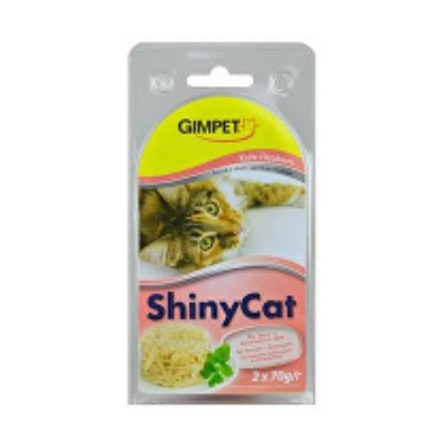 Gimpet cat cons. ShinyCat kuracie mäso/krab 2x85g + Množstevná zľava