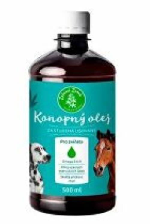 Konopný olej pre zvieratá 500ml